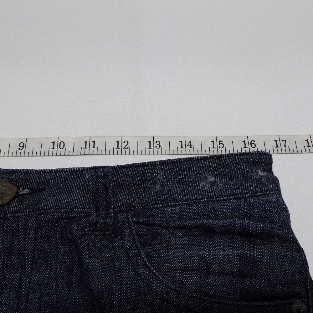 Institute Liberal lace bottom‎ raw hem denim shorts 14